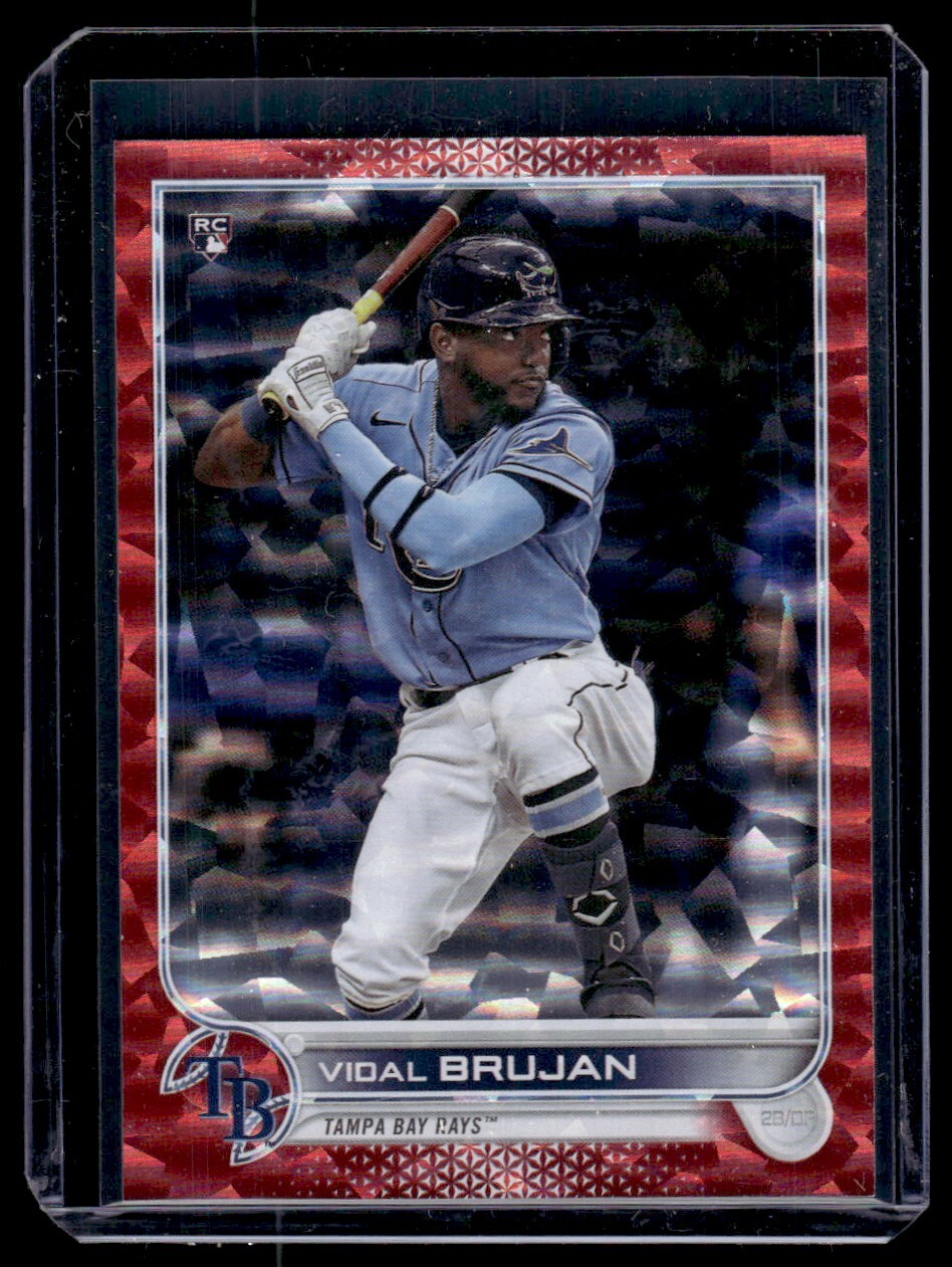 2022 Topps Red Foilboard Vidal Brujan RC 046/199 Tampa Bay Rays #25