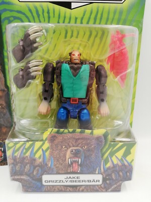 Transformers Animorphs Deluxe Jake Grizzly Bear Figure Hasbro 1999