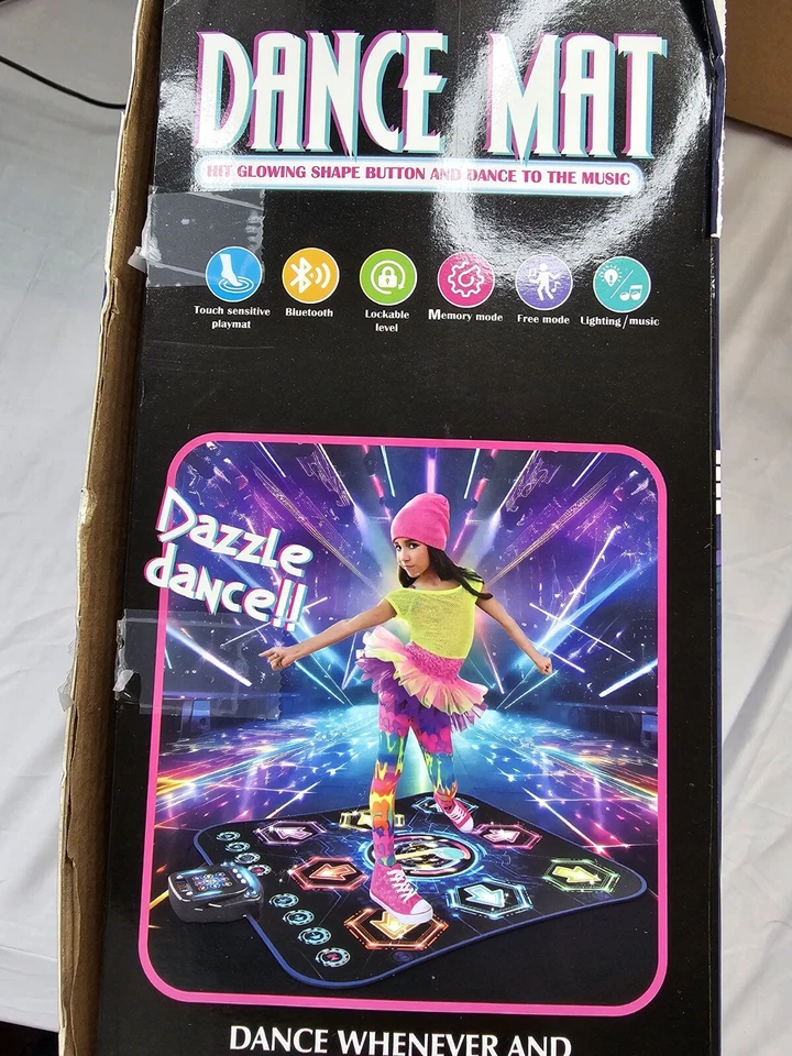 Dance Mat - Light Up 8-Button Dance Pad with Wireless Bluetooth, 3-12 Years - Image 2 of 4