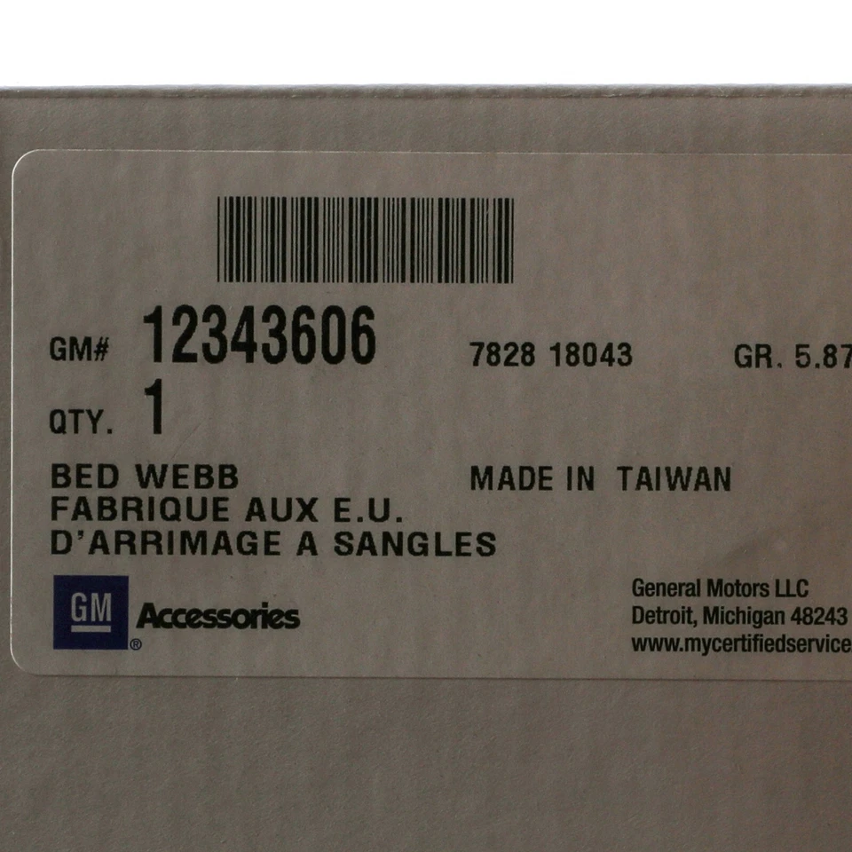 OEM NEW 00-25 Chevrolet Silverado GMC Sierra Truck Bed Cargo Area Net 12343606 - Imagem 2 de 2