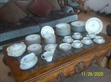Noritake Concord 4915 China Vintage Rare Dinnerware Grouping of 76 Pieces