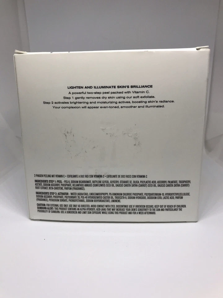 Erno Laszlo White Marble Dual Phase Vitamin C Facial Peel 2 Piece Set NEW In Box - Image 3 of 4