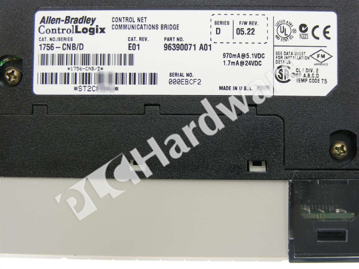 Allen Bradley 1756-CNB /D ControlLogix ControlNet Bridge Module