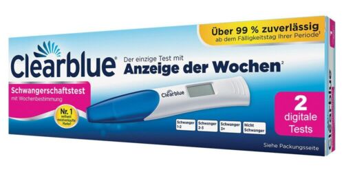 2 x Prueba de embarazo Clearblue digital con determinación semanal - paquete de ventajas - Imagen 1 de 3