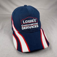 Lowes Commercial Services Hat Mens One Size Blue Strapback Cap Work Wear