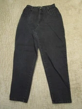 French Dressing Jeans Women 8 Black Vintage Bareback High Rise Western Pants