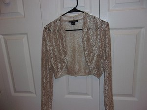 beige lace jacket