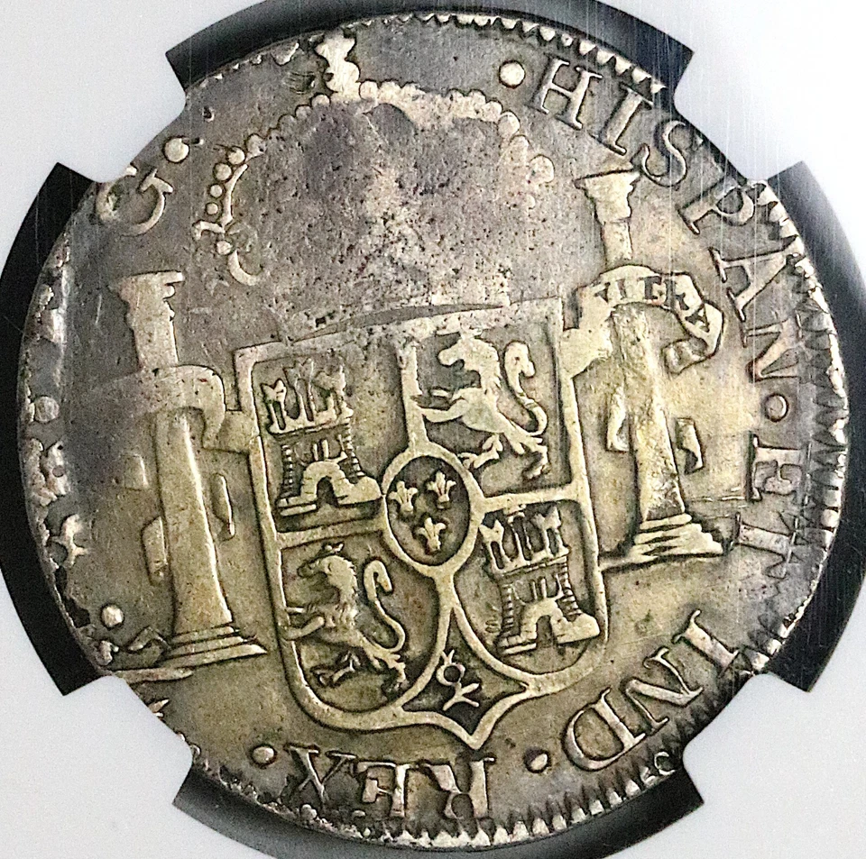 1818-Zs NGC VF 35 Mexico 8 Reales War Zacatecas Ferdinand VII Coin (25042102D) - Image 3 of 4