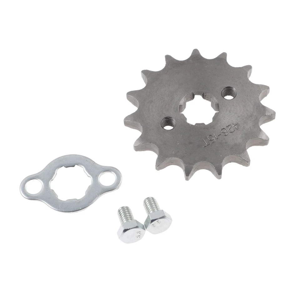 Piñón de tracción delantera 15 dientes 17 mm reemplazo apto para Honda XR100R 1985-2003 Foto 3 de 4