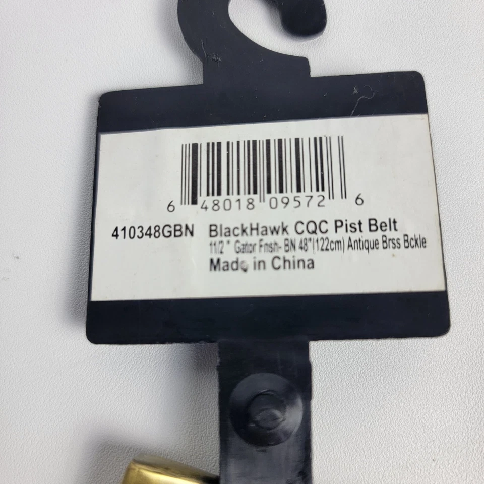 Nuevo Blackhawk CQC Fundas Marrón Pistola Cinturón Acabado Gator 11/2x48" Latón Dorado Hebilla Foto 4 de 4