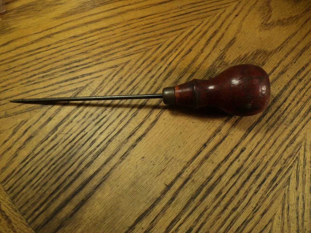 Vintage Scratch Awl Tool - 9-7/16 Tall