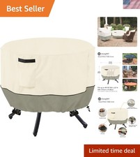 Waterproof Round Patio Table Cover for 48-50 Inch Tables - Elegant Protection