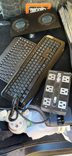 Lot of 2 Black Wired USB Full-Size QWERTY English Keyboards w/ Multimedia
