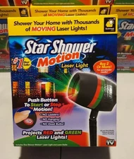 STAR SHOWER CHRISTMAS LASER LIGHT SHOW LED PROJECTOR RED GREEN MOVING DOTS