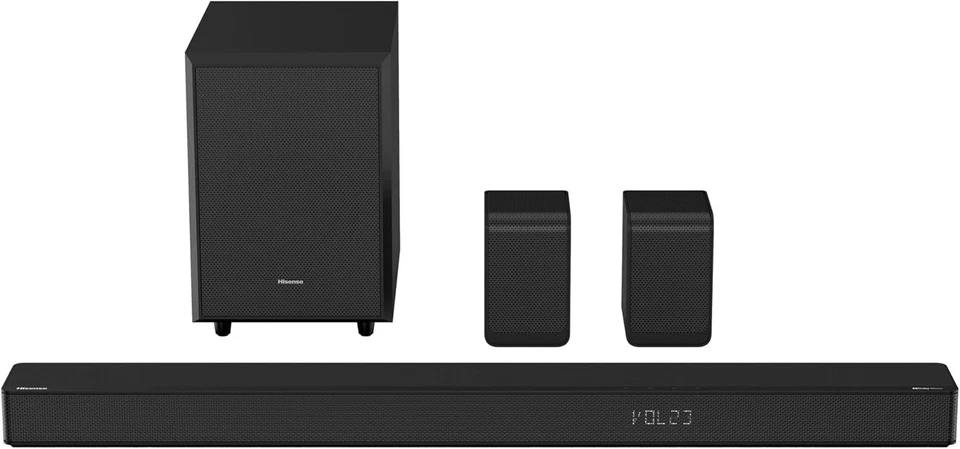 Hisense AX5125H 5.1.2 Soundbar mit Subwoofer, Dolby Atmos, 500 Watt, Schwarz NEU - Bild 2 von 4