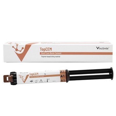 TopCEM Dental Dual Cure Luting Resin Cement Crown Bridge Inlays/onlays Veneer 8g