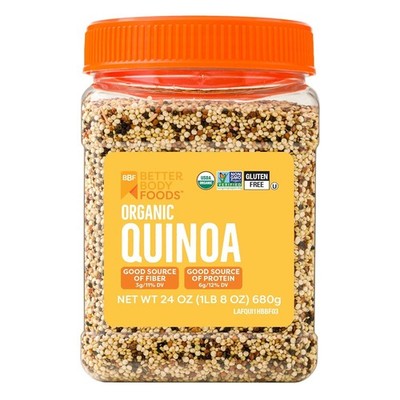 BetterBody Foods Organic Quinoa, Vegan, Gluten Free, 1.5 Pound (Pack of 1) 