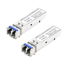 2 PCS Industrial SFP Module 1.25Gb/s 20km SMF Fiber Transceiver LC 1310nm