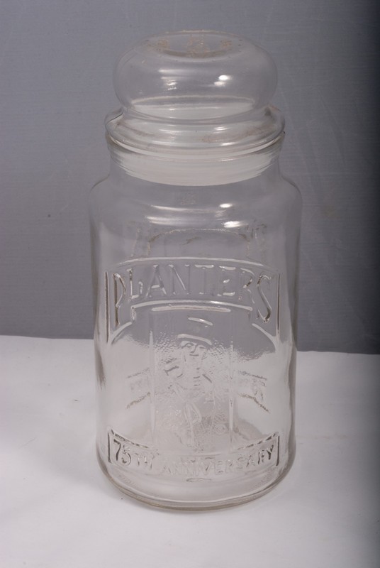 Planters Peanuts Mr. Peanut Vintage 75Th Anniversary Glass Jar