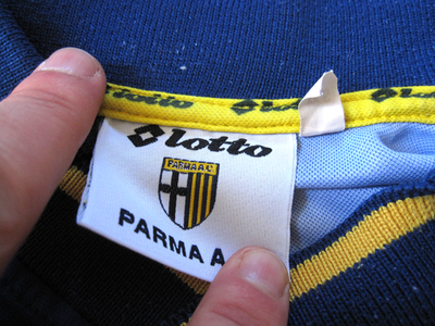 Jersey Parma De Italia Retro 97 Blanca Parmalat Calcio