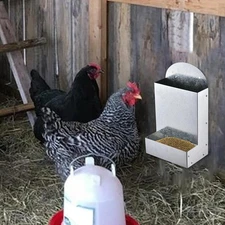 Chicken Feeder Coop Dispenser Farm Accessories Easy Installation Portable Food