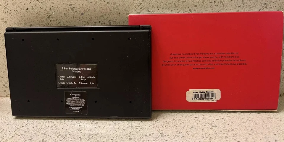 Gorgeous Cosmetics EVER MATTE PALETTE 8 PAN FULL-SIZE SHADES Brand New in Box - Image 3 of 3