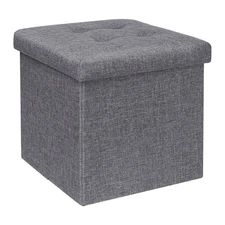 Storage Ottoman Cube Foldable Footrest, Chest & Seat for Living Room, Nursery...