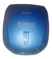Sony D-E445 Walkman Discman Blue Portable Personal Music Compact Disc Player