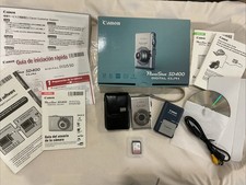 Canon PowerShot Digital ELPH SD400 Digital Camera Open Box MEMORY CARD  BATTERY