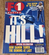 F1 Racing Magazine November 1996 Damon Hill Williams Jacques Villeneuve