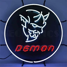 Neonetics 5DEMON Dodge Demon Neon Sign 24 Width x 24 Height x 6 Depth