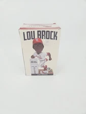 Lou Brock Cardinals Bobblehead 938 Stolen Bases W/ WS Champs Rings