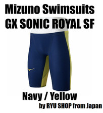 MIZUNO GX SONIC ROYAL SF N2MBD00384 Navy / Yellow Swimsuits Men