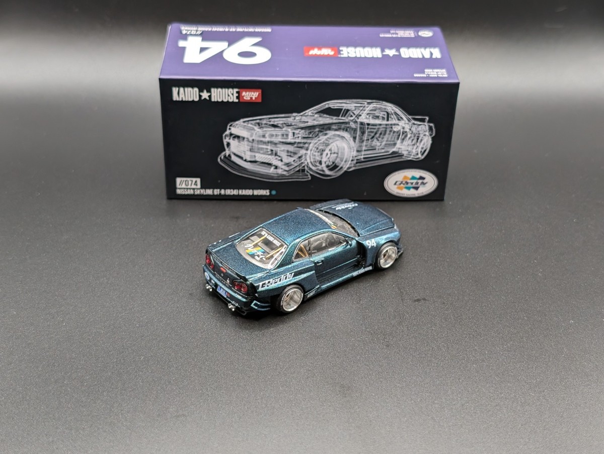 ミニカー KAIDO HOUSE GT-R(R34) Kaido House x Mini GT 1:64 Skyline GT-R (R34) Kaido Works