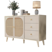 Sonnenh Sideboard Weiß 120 X 40 X 82 Cm Holzwerkstoff 3 Schubladen Wohnzimmer