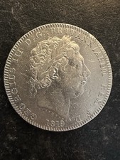 1818 - 1820 Crown Coin - George III Silver (.925) • 28.28 g • ⌀ 37.6 mm  KM# 675