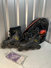 Vintage Rollerblade Inline Skates Mens Size 7.5 With K2 Skates Carrying Bag Manu