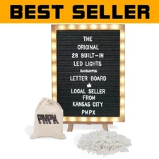 12x16 LED Letter Board with 690 Letters - Create Custom Announcements