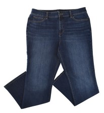 St. John  s Bay Women  s Mid-Rise Straight Leg Jeans - Rinse - 12