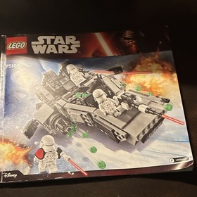 LEGO Star Wars 75100 First Order Snowspeeder w/ Box Instructions 99% complete