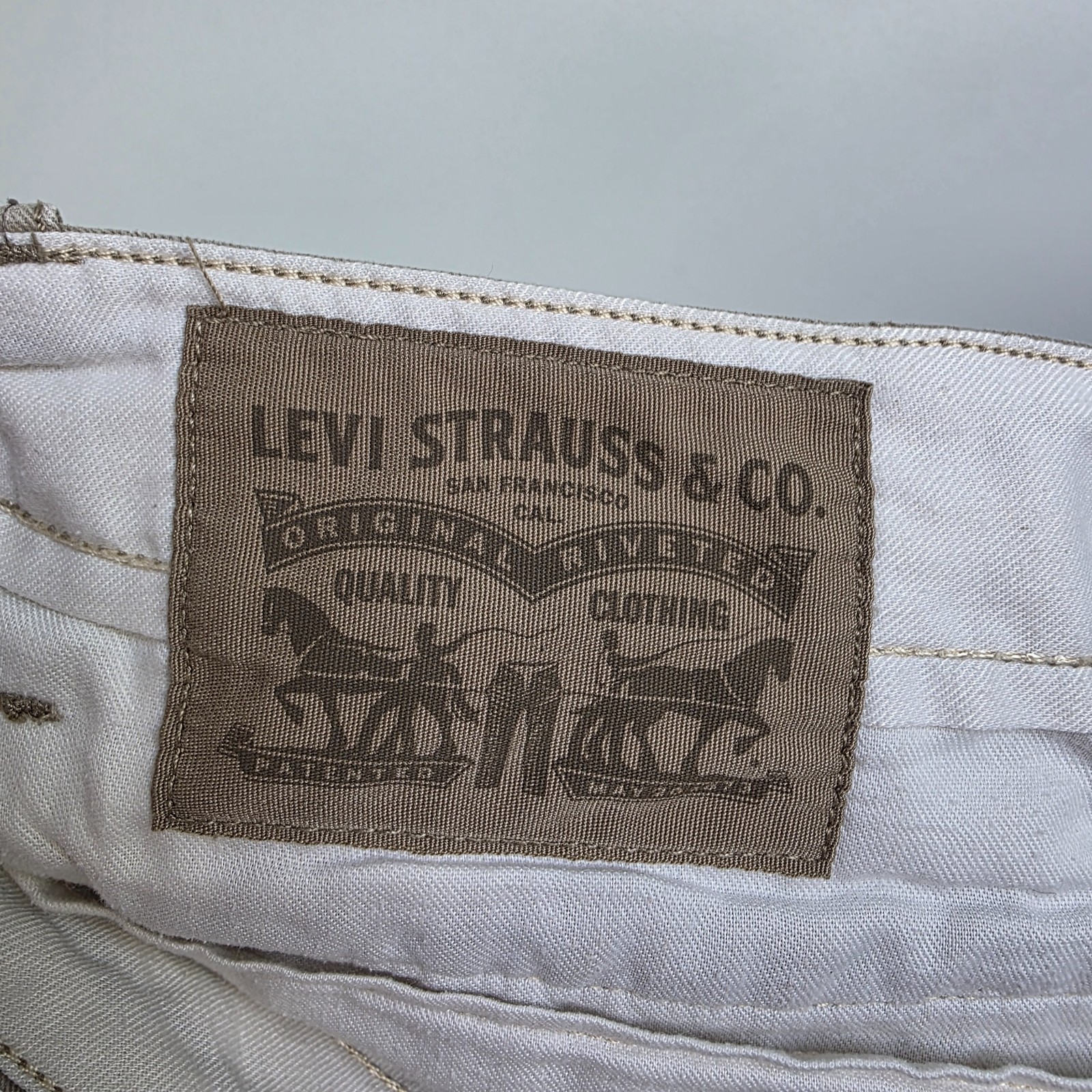 Levi's Cargo Shorts W37 Beige Utility Combat Cargo Shorts Mens Cotton image 10