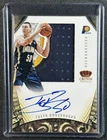 TYLER HANSBROUGH 2012-13 PANINI PREFERRED 251 SILHOUETTES PRIME PATCH AUTO 23/25