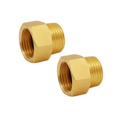 Ousun G 1/2 BSP Male to US NPT Female Thread Converter 0.5 inches, Brass
