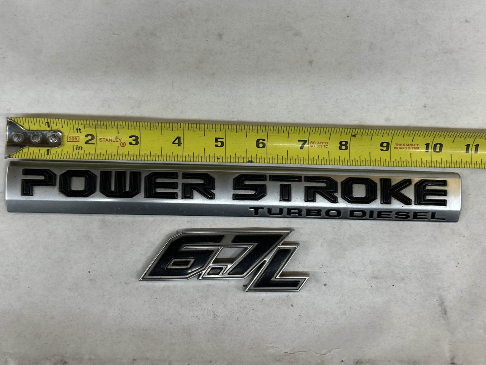 OEM 17 18 19 FORD F-250 F-350 POWER STROKE TURBO DIESEL EMBLEM LOGO WITH 6.7L