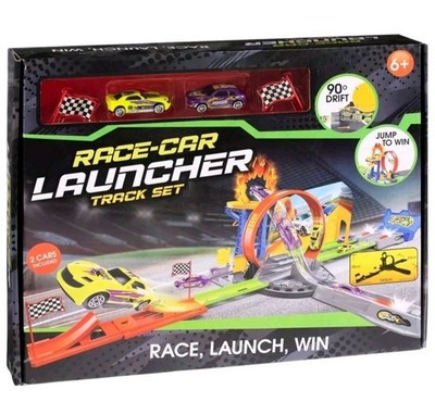 Rennwagen Launcher Track Set Hot Wheels Rennkoffer Track Set für Kinder kompatibel 