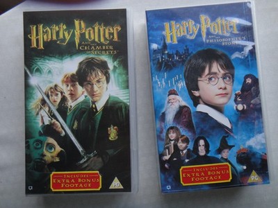 Harry Potter Stein der Weisen & Kammer des Schreckens 2002 VHS Film Sammlerstück
