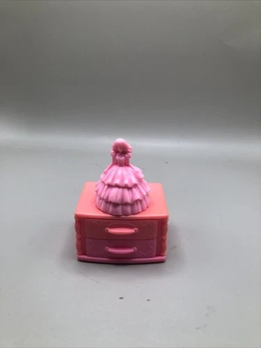 Vintage 90's Barbie Magic Moves Jewelry Box Wind Up #65339 Works!