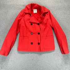 Od Navy Womens Long Sleeve Double Breasted Jacket Dark Orange Size M