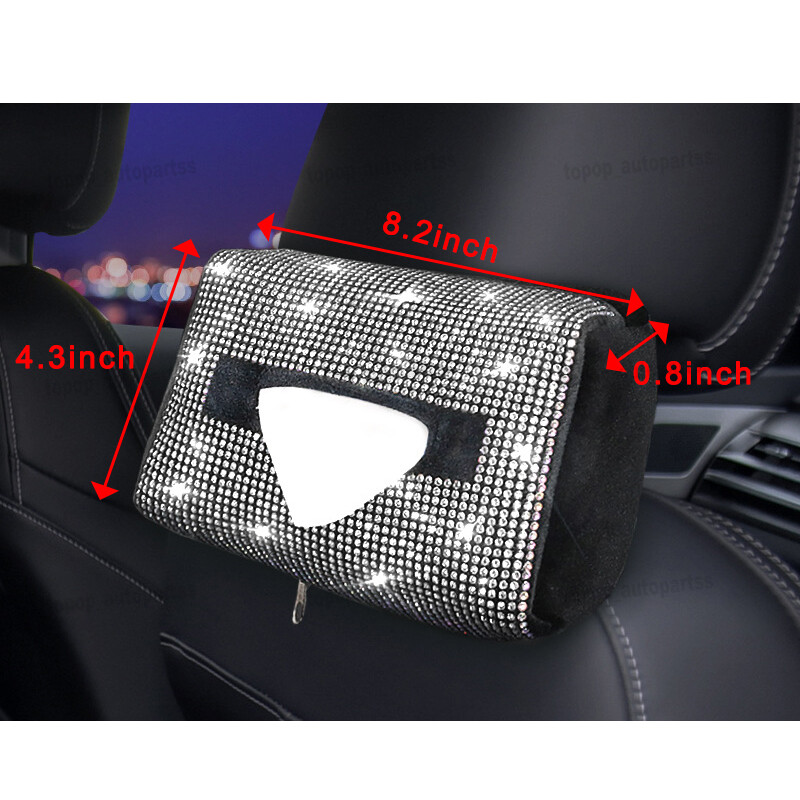 Universal Sparkle Luxury Bling Rhinestone Diamond White Car Interior Decor