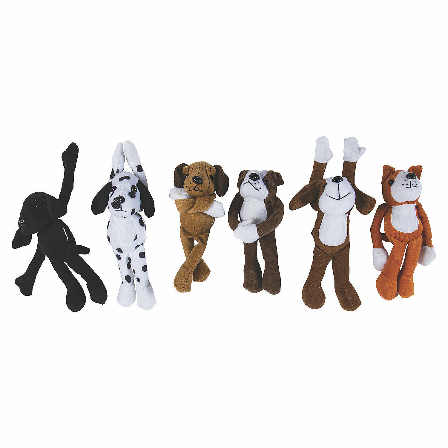 Long Arm Stuffed Dogs, Toys, 12 Pieces